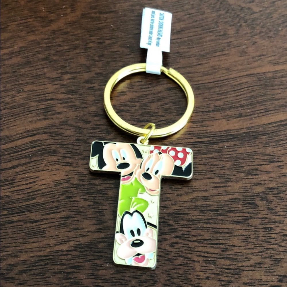 Disney Letter “T” Keychain